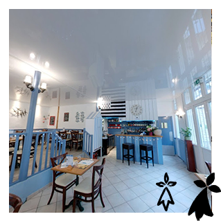 Terrasse / Espace lounge - La Petite Cour - Restaurant Meulan-en-Yvelines - top resto MEULAN-EN-YVELINES